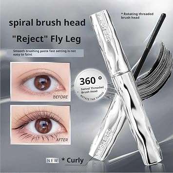 Ultimate Length & Curl Mascara Set – Volumizing & Lengthening Formula for Lifted, Clump-Free Lashes. 4D Silk Fiber Enhancer, Long-Lasting Wear, Gentle for Sensitive Eyes 2PCS