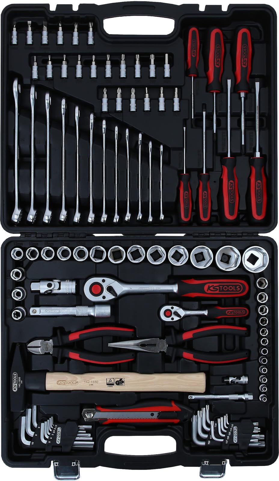 KS Tools 917.0797 1/4"+1/2" Serie di utensili universali, 97pz