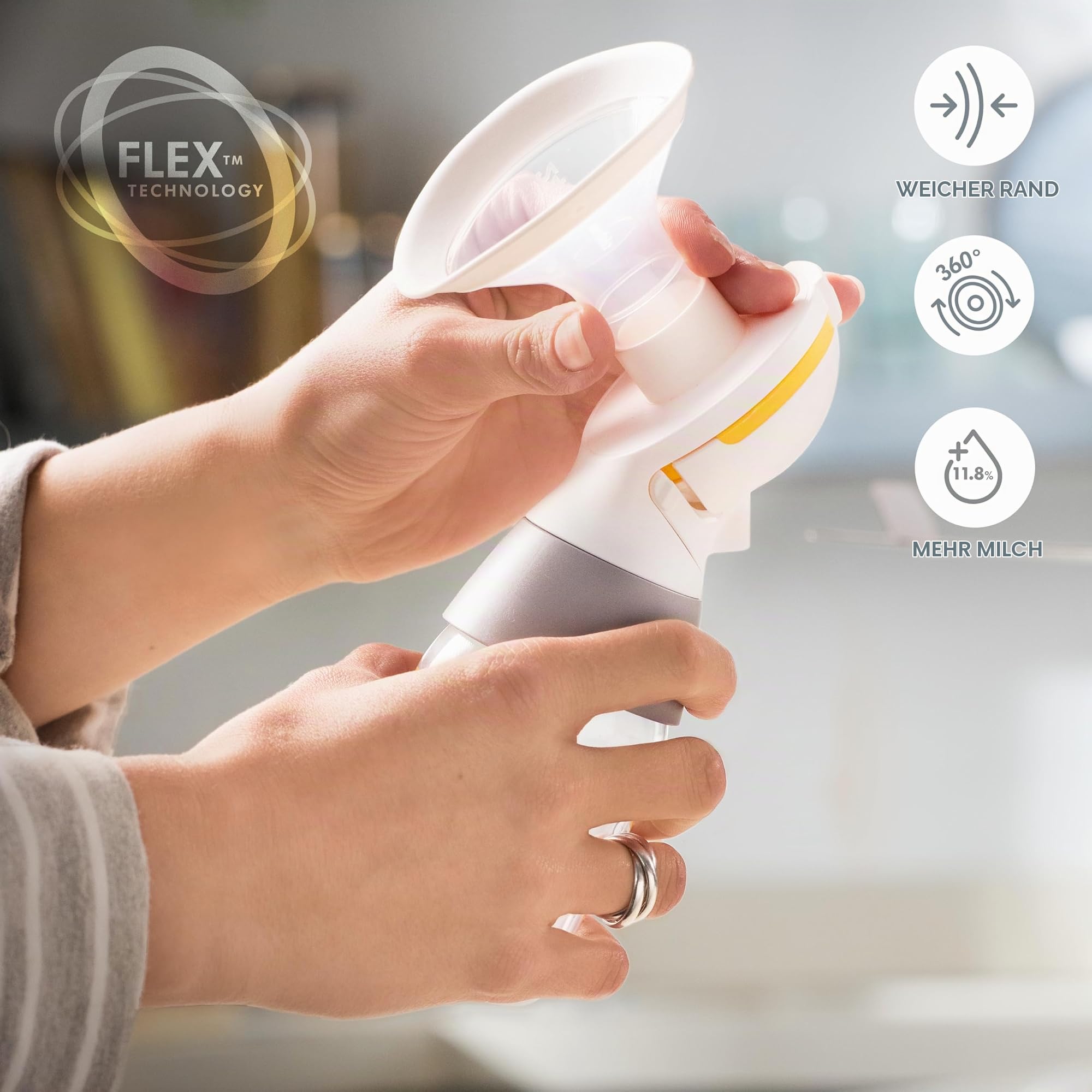 Medela Classic PersonalFit Flex Doppelpumpset für elektrische Pumpen, kompatibel mit Freestyle und Swing Maxi