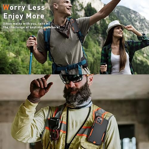 Miniatura 8 de Funda para iPhone 11 Pro Max, a prueba de golpes, soporte de clip para cinturón, 2 protectores de pantalla de vidrio templado, funda resistente para