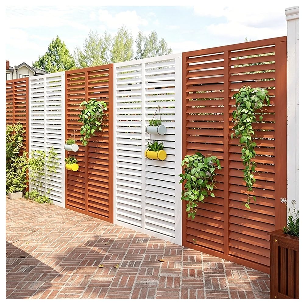 Zfmnoyev Pannello Divisorio per La Privacy da Esterno, Pannello Decorativo in Legno per Patio, Balcone O Giardino, Divisorio Resistente alle Intemperie per Pergolati O Aiuole(60x90cm)