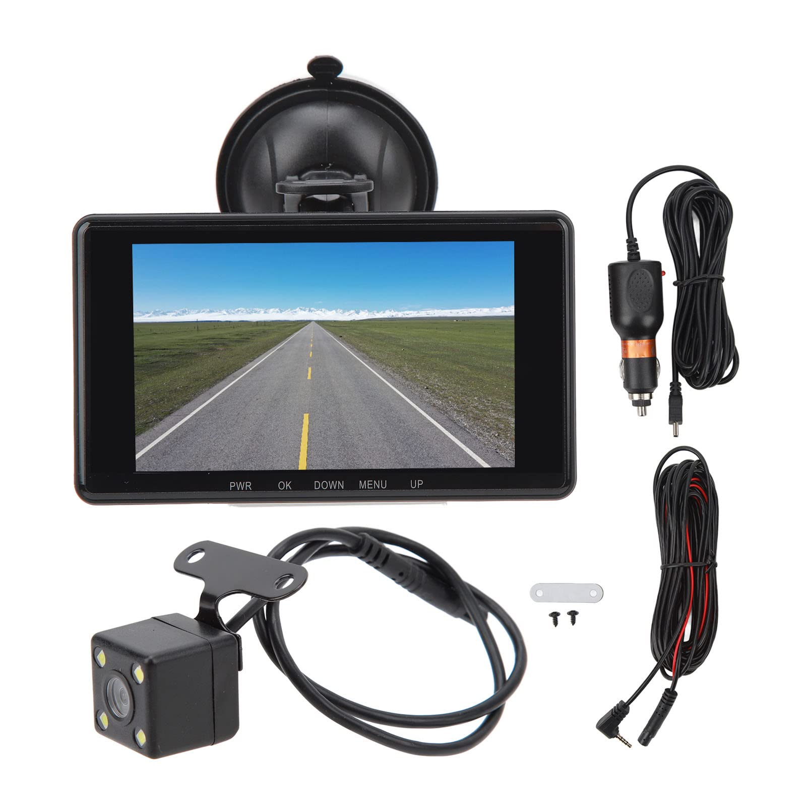 Dash camera 1080P a 3 canali, grandangolo 170°, sensore G