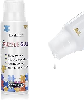 2023 Updated Puzzle Glue, Jigsaw Puzzle Glue with Newest Sponge Head,Water-Soluble Special Craft Puzzle Glue Clear.It Suitable for 1000/1500/3000 Pieces of Puzzle for Paper and Wood,4.06 oz.