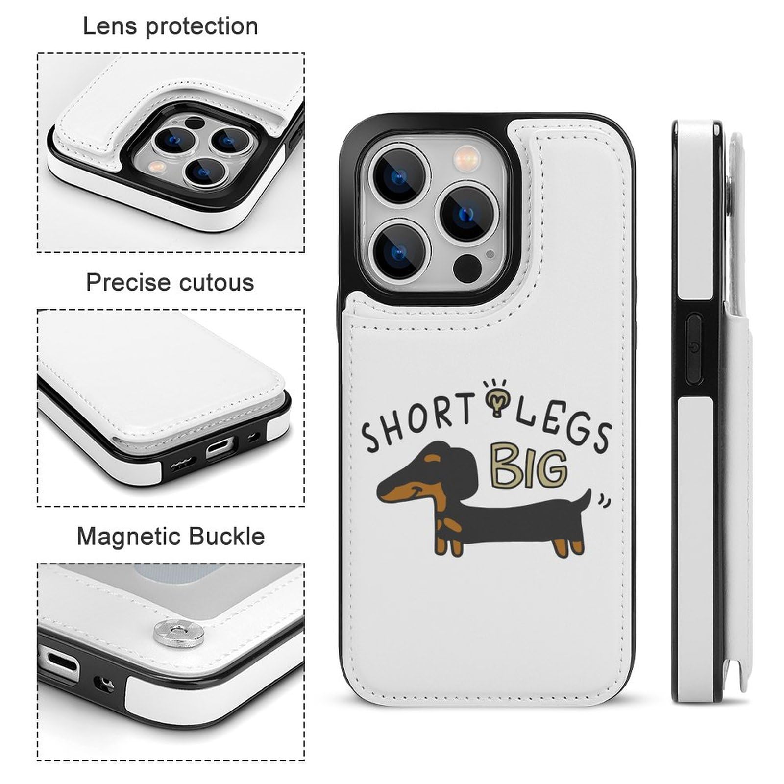 Amazon.co.jp: iPhone 14 Pro ケース 手帳型 ダックスフンド 犬