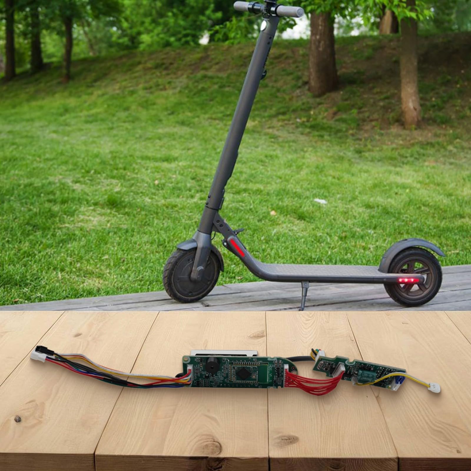 Écran d'affichage pour scooter électrique Ninebot F2 Pro avec interface étanche et transparente indiquant la vitesse, le niveau de puissance et le mode