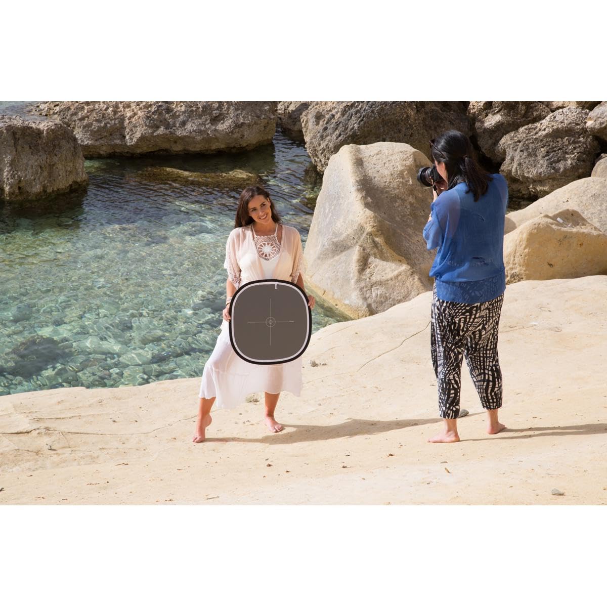 Manfrotto EzyBalance - Carta de 50 cm, 18%, Gris Neutro/Blanco