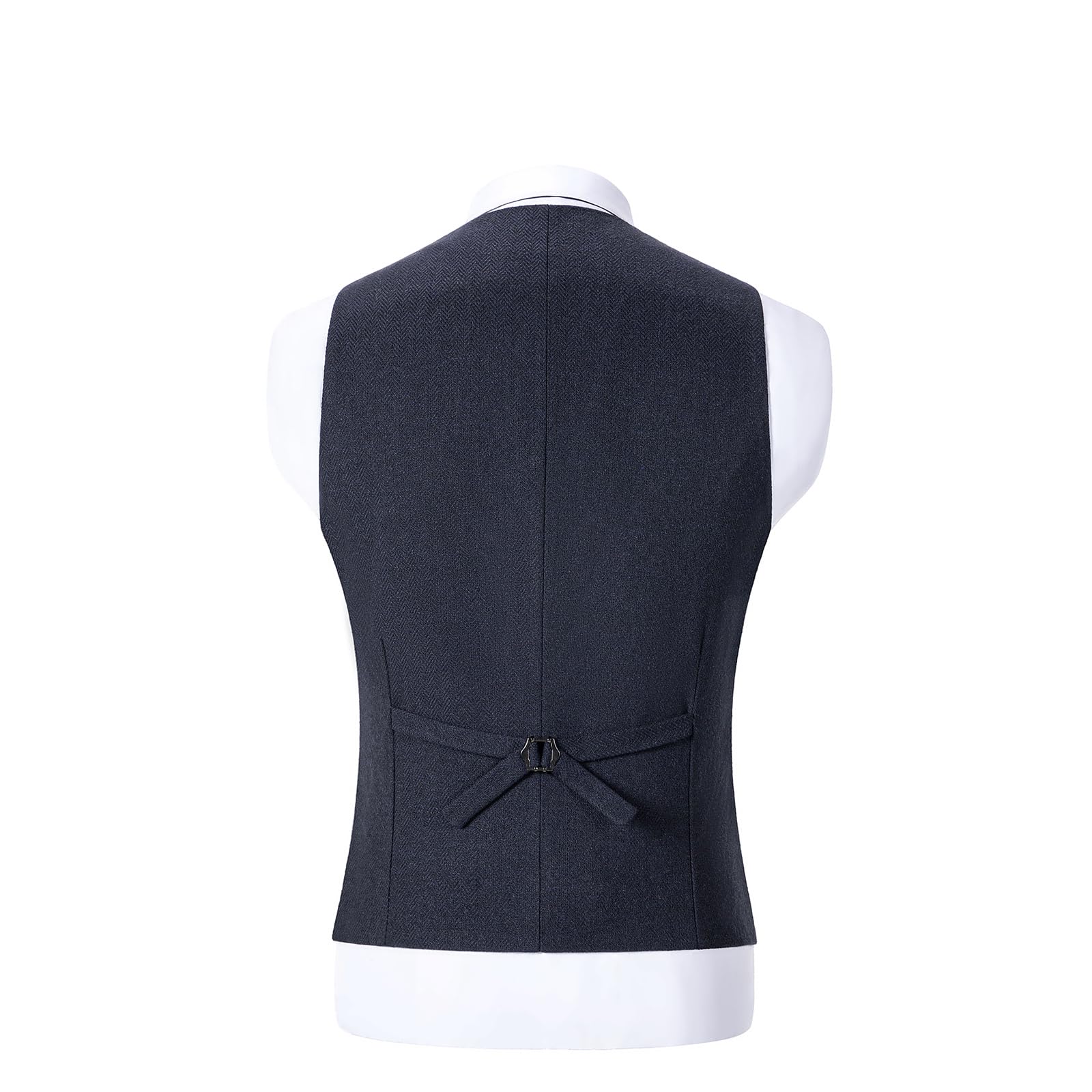 Gilet de costume vintage pour homme double boutonnage en laine Tweed gilet pour mariage Groomsmen