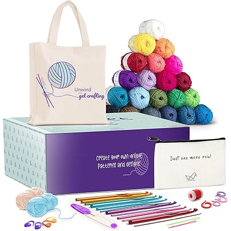 CraftBud 43 Piece Crochet Kit: Perfect for Beginners