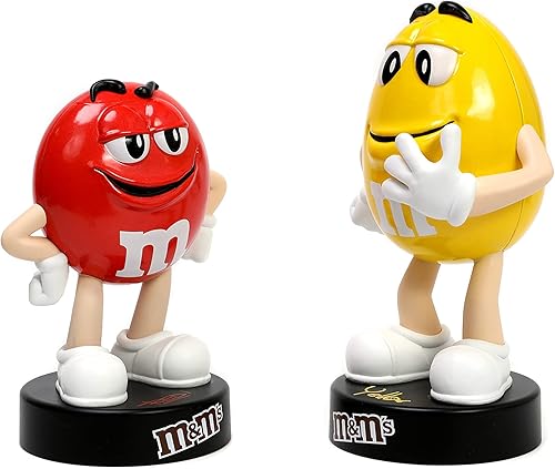 Miniatura 7 de Jada Toys M&M'S - Figura de metal fundido a presión de metal amarillo de 4 pulgadas
