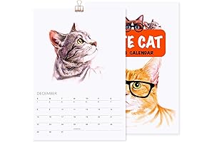 2024 Cat Watercolor Wall Calendar: A Cut Above the Rest