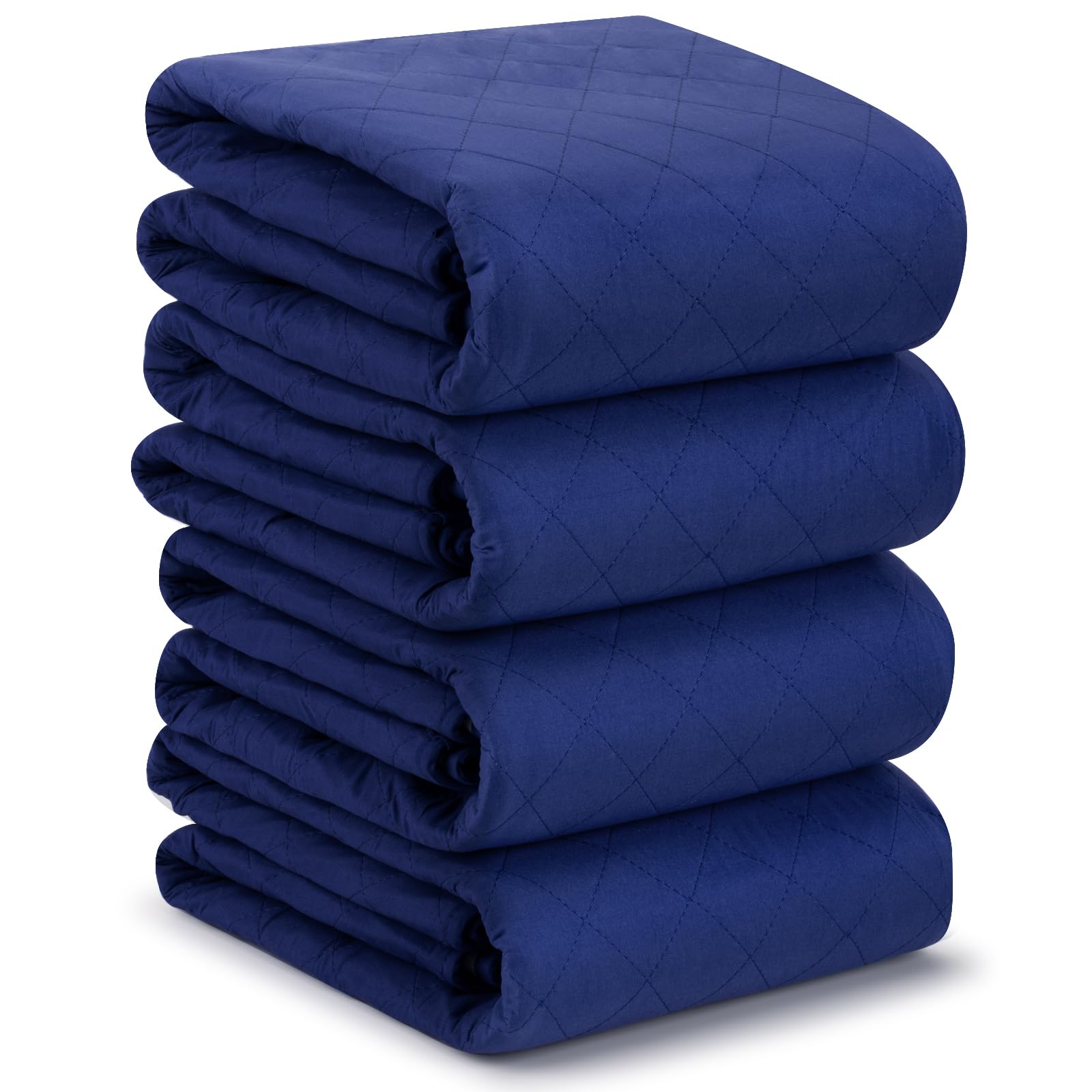 Brosive Washable Waterproof Bed Pads 36x52 Inch (4 Pack), Extra Large for Incontinence, Bed Wetting, and Pet Protection, Navy Blue Ideal for Elderly,