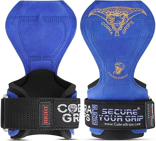 Miniatura 15 de Cobra Grips PRO Weight Lifting Gloves Heavy Duty Straps Alternative with Power Lifting Hooks Padded Wrist Support for Deadlifts & Bodybuilding Un