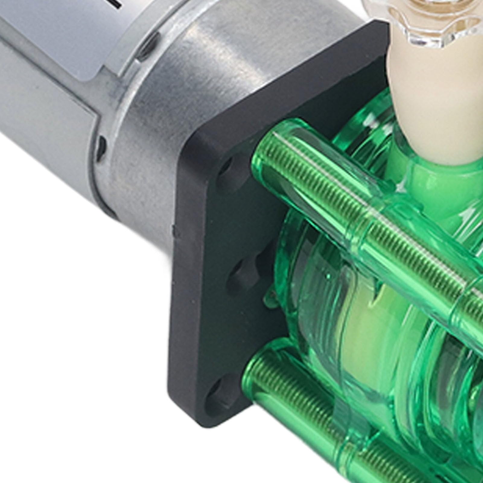 Bomba Peristáltica de Doble Cabezal Resistente a la Corrosión Flujo Grande 700 Ml/min para Laboratorios Análisis Bioquímico ABS Carcasa Verde (12 V CC.)