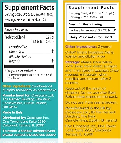 Miniatura 4 de Colief Ayuda digestiva infantil  Gotas de gas para bebés  Alivio natural y seguro de gases infantiles  Reduce los cólicos del bebé, hinchazón