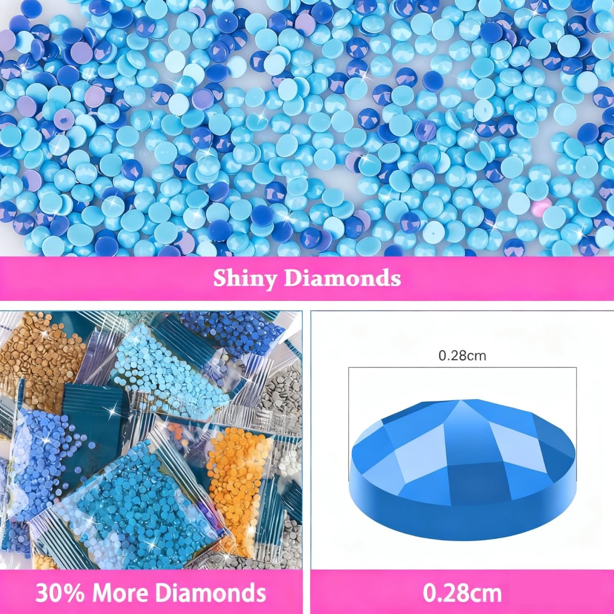 Diamentowe okulary dla psów malowanie dla dzieci i dorosłych początkujących 5D DIY kompletny zestaw do malowania diamentami, prezenty urodzinowe dla chłopców i dziewcząt, kompletny paracoracja ściany