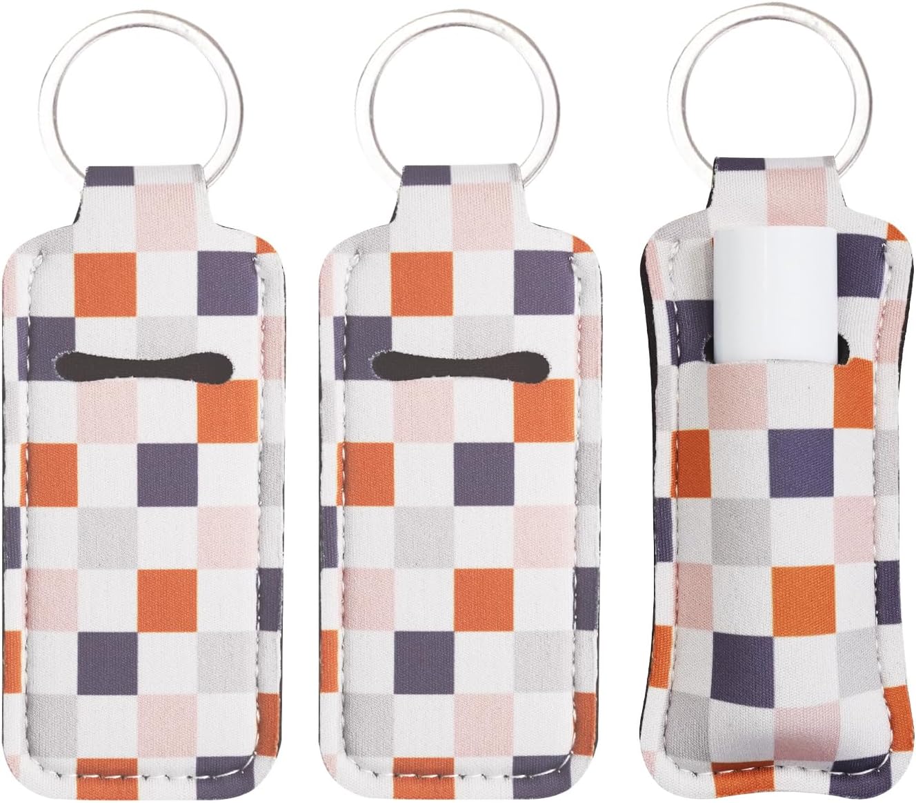 Cute Chapstick Holder Keychain for Women – Lip Balm & Lip Gloss Holder Keychain Accessories Gift, Purse Charm Clip