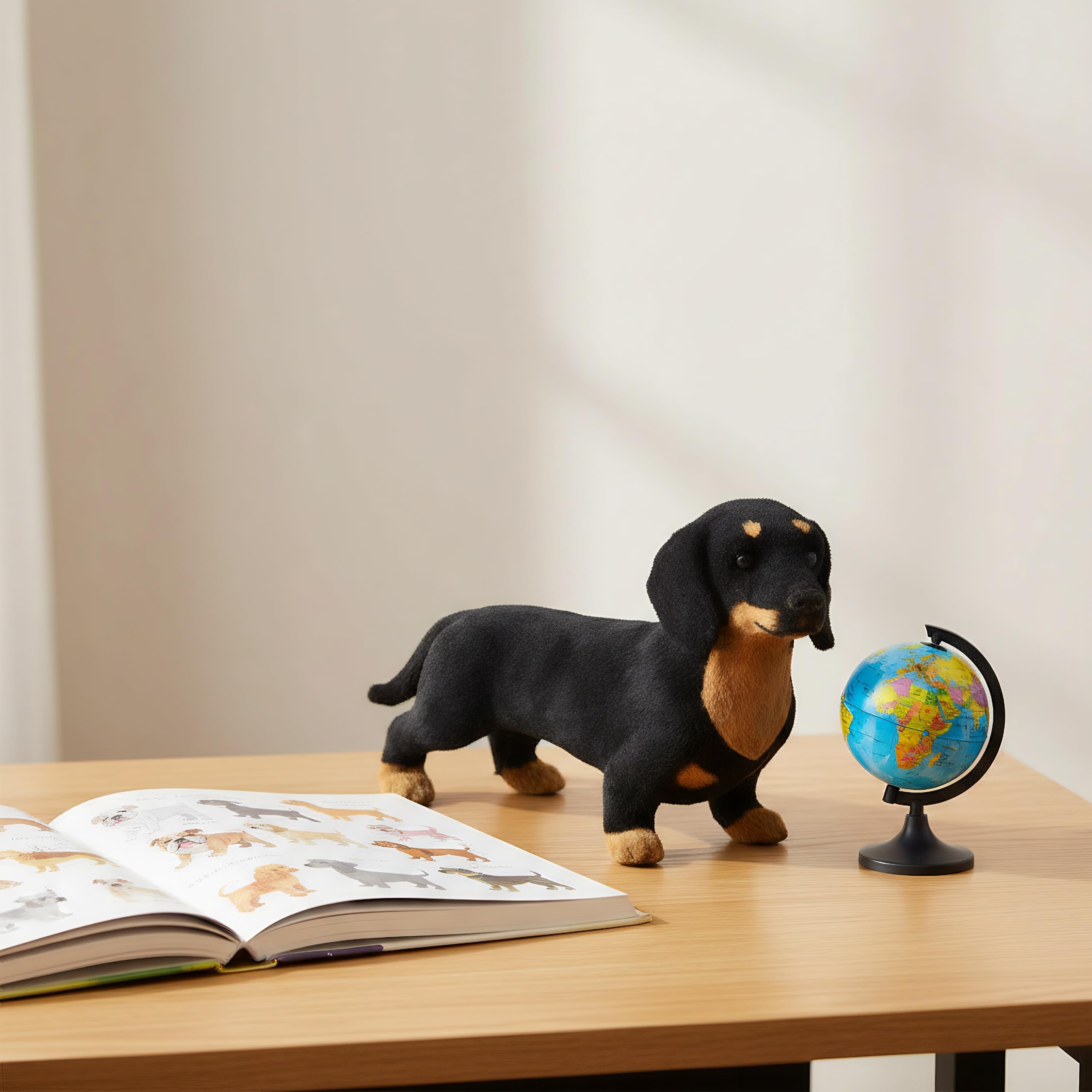 Alipis Realistic Dachshund Dog Model Toy for Kids Educational Play Figures Sausage Dog Craft 8.27X4.72X1.97In Imaginative Learning - Image 4