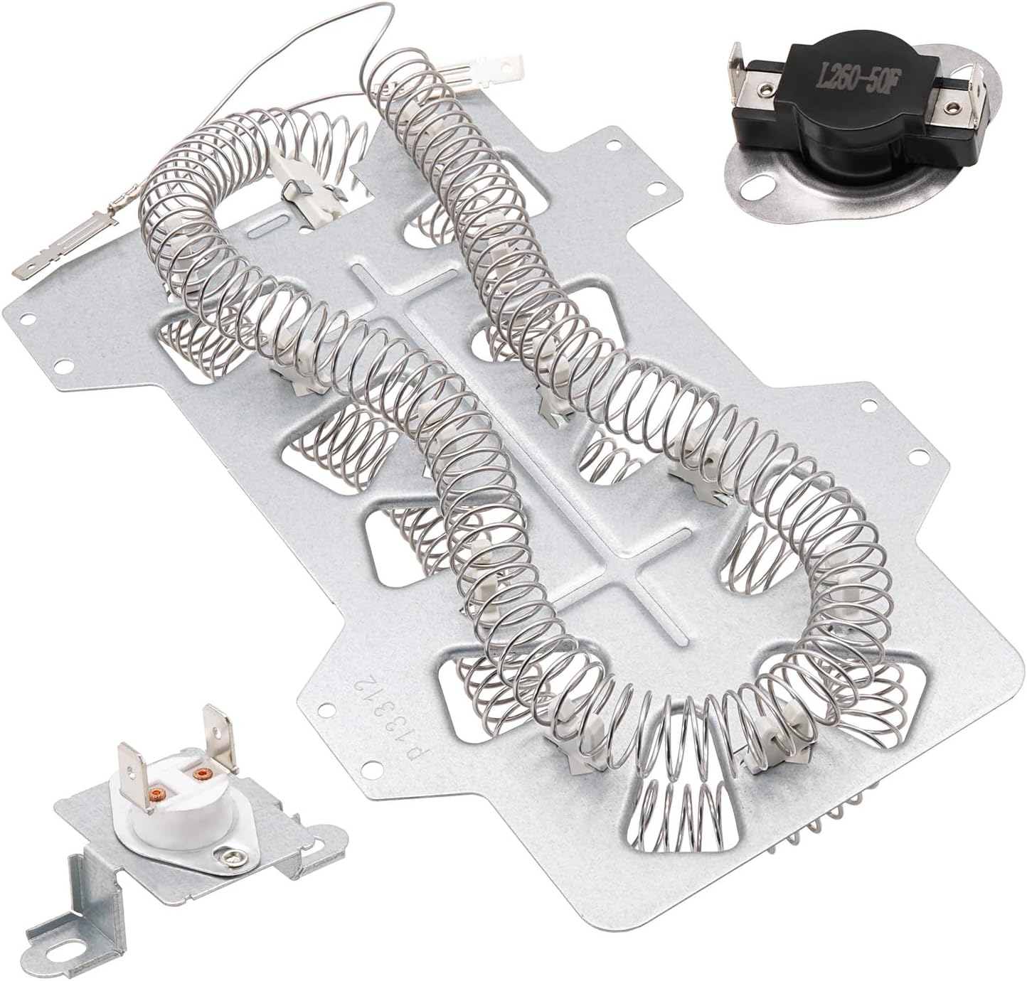 Dryer Heating Element Kit Compatible With Samsung DV330AEB/XAA DV350AEP/XAA DV350AER/XAA DV350AEW/XAA DV331AER/XAA DV331AEW/XAA DV330AEW/XAA DV337AEG/XAA DV337AER/XAA DV337AEL/XAA DV338AEW/XAA