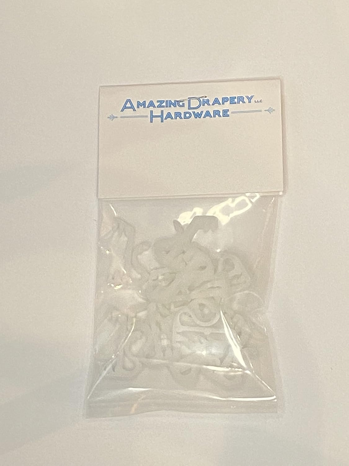 Amazing Drapery Hardware Valance Clips (20 Pack) - 1 inch White Hidden Valance Brackets, Window Shades and Blinds Parts & Replacement Blind Clips