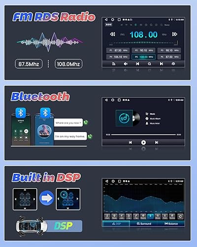 Miniatura 5 de Radio de coche Android 2+64G para Honda Accord 2003 2004 2005 2006 2007, 9 pulgadas pantalla táctil Radio inalámbrico Carplay Android Auto, WiFi