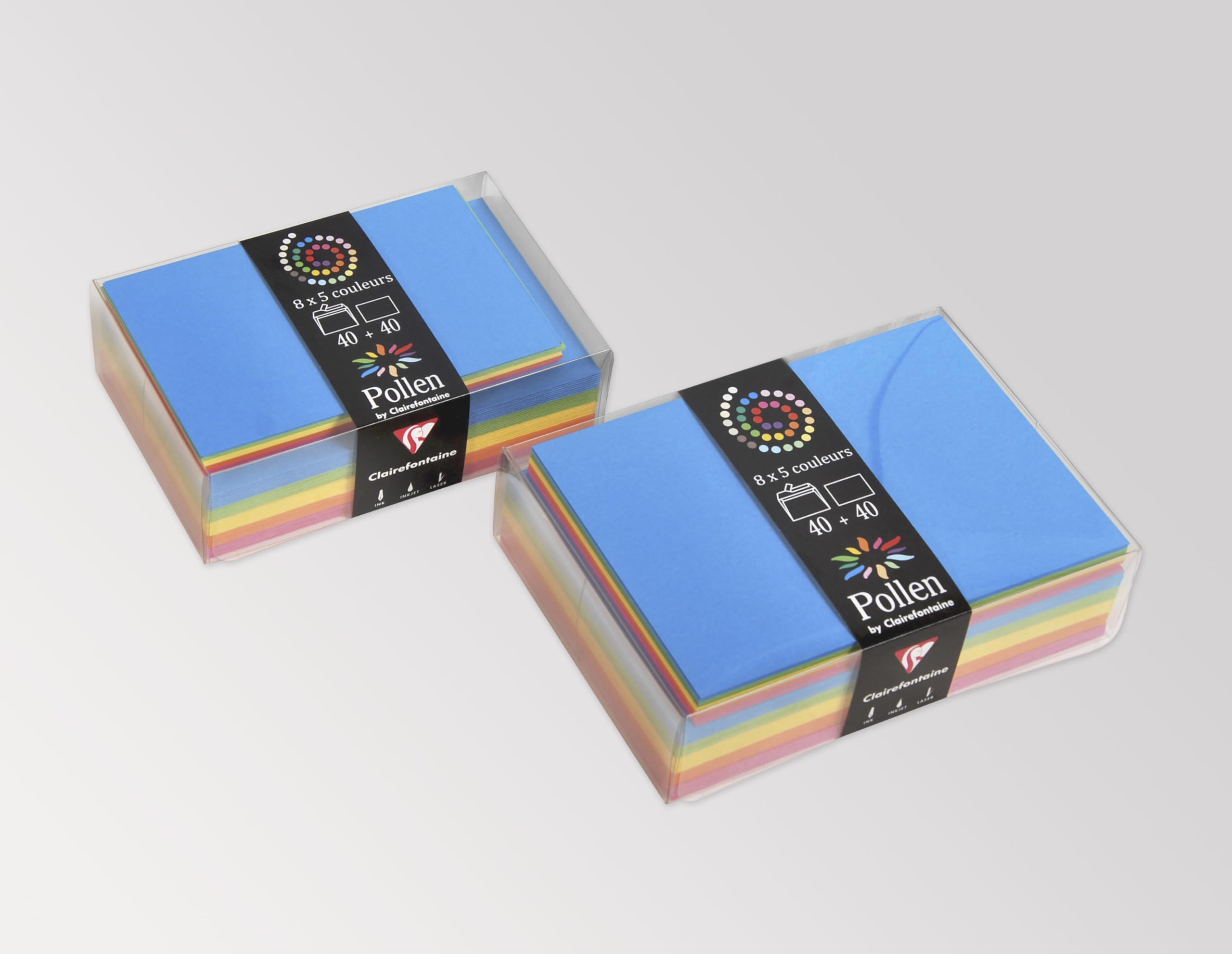 Clairefontaine Buste E Cartoncini - Cofanetto 40 Pezzi Formato 9x14cm, Tema Estate - Foto 12