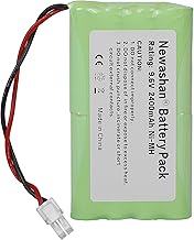 Battery 2400720 5008956 5071688 9001001 Compatible with Somfy Motor Freevia Axovia Evolvia Passeo GDK SGA SGS Garage Door M3 HR15/51 Rechargeable Ni-MH Battery 2400 mAh 9.6 V