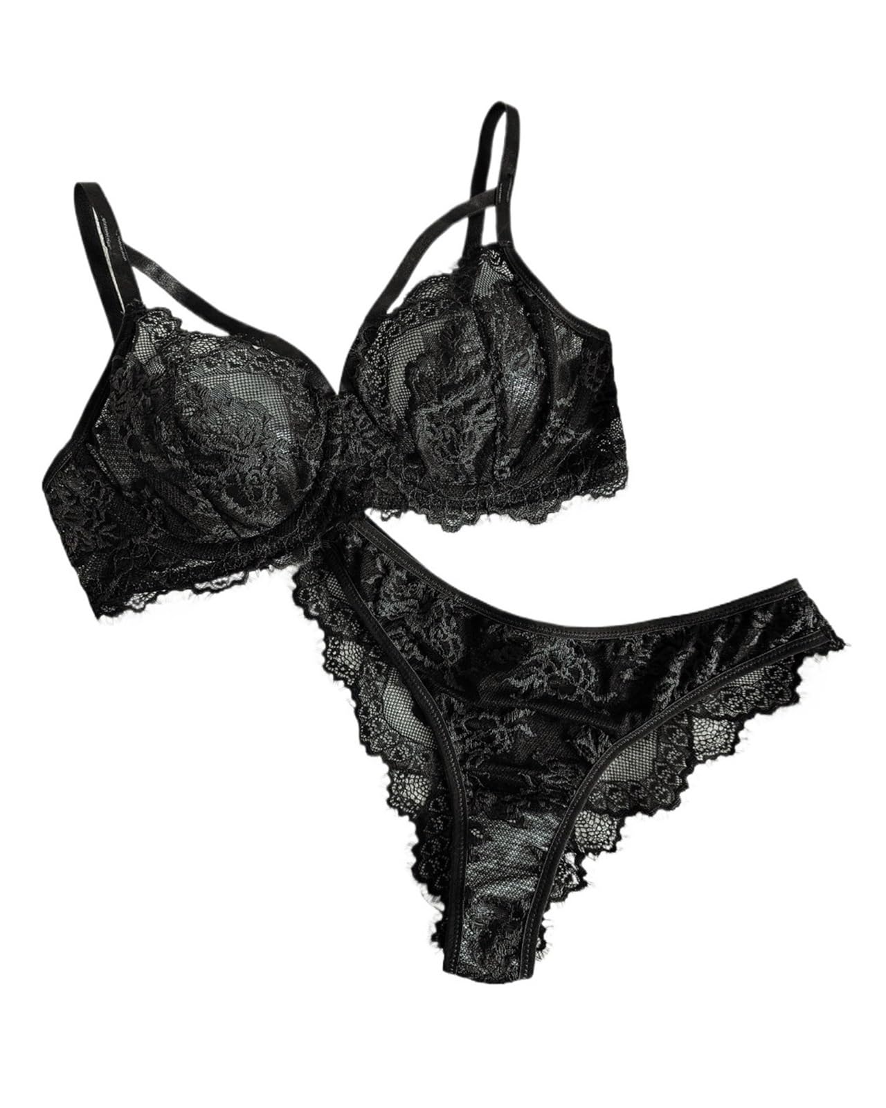 Lencería y ropa interior para mujer, bragas de encaje con aros
