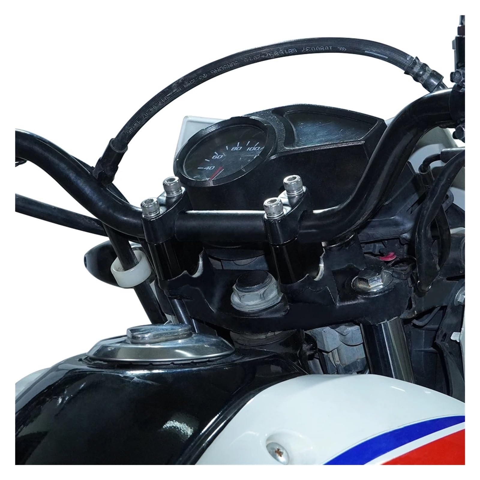Rehausseur De Guidon Moto 20mm Argent Pour BMW R1200R, S1000R, F800 - Diamètre 28mm (1 1/8"), Aluminium