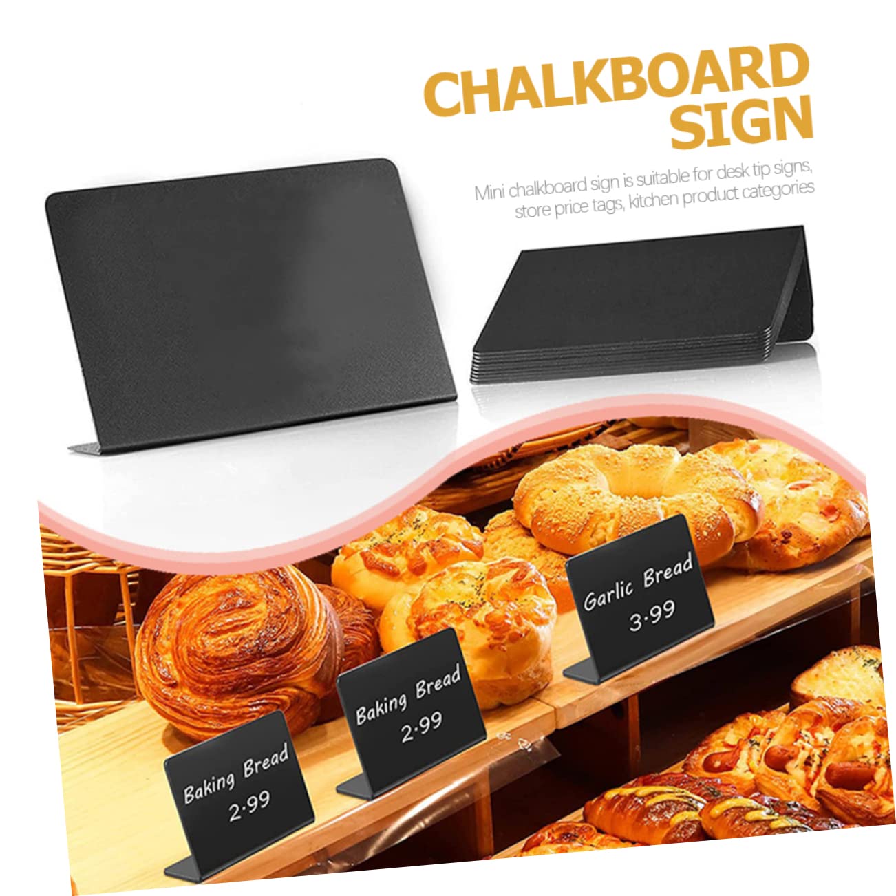 3sätze Mini Kreidetafel Teiliges Förmiges Abwischbares Memoboard Mit Stift Für Hochzeiten Partys Namensschilder Und Preisetiketten Wiederverwendbar Und Stabil