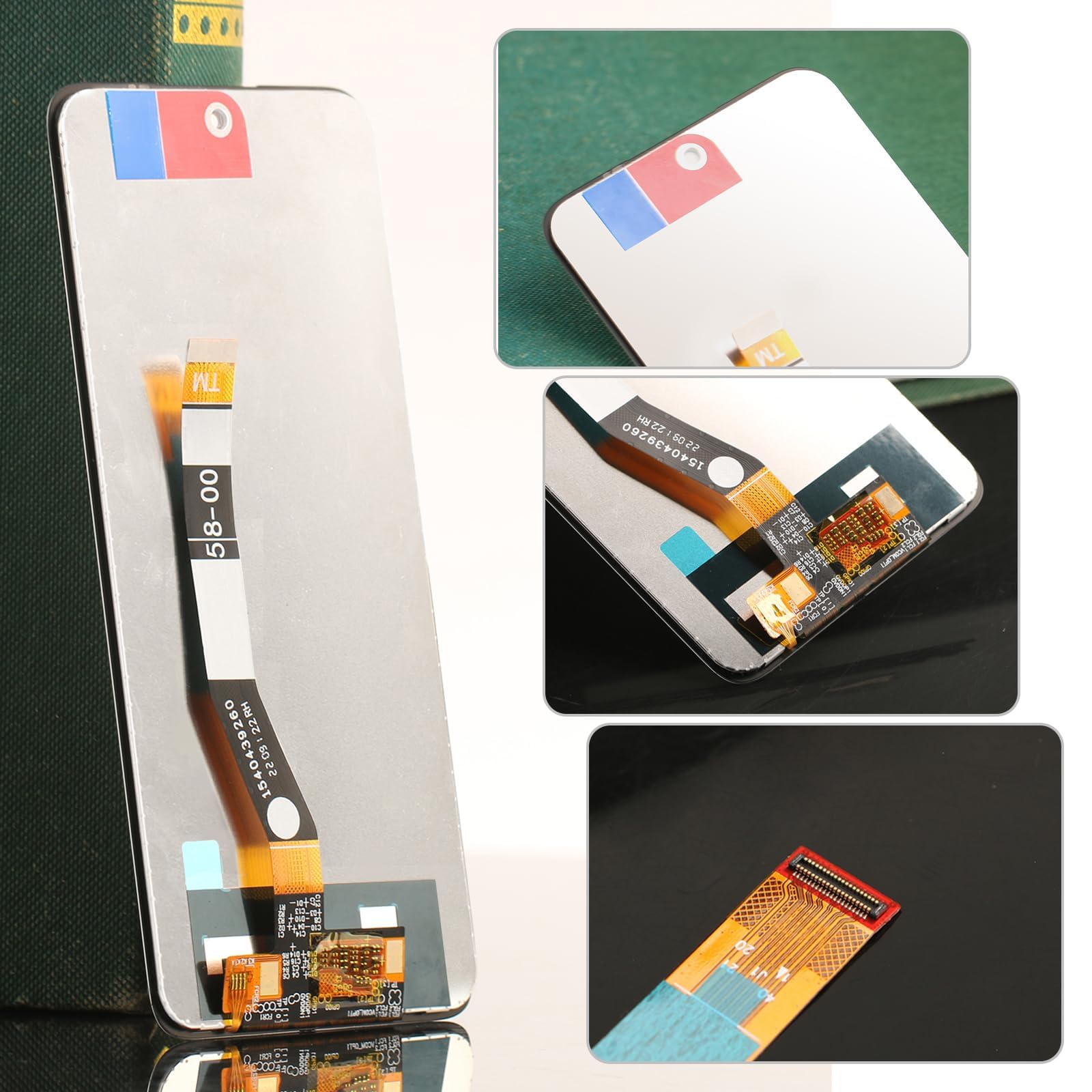 Para Motorola Moto G32 Pantalla Reemplazo para Motorola Moto G32 XT2235-2 Pantalla Táctil LCD Digitalizador de Repuest Asamblea con Herramientas de Reparación(Negro sin Marco)