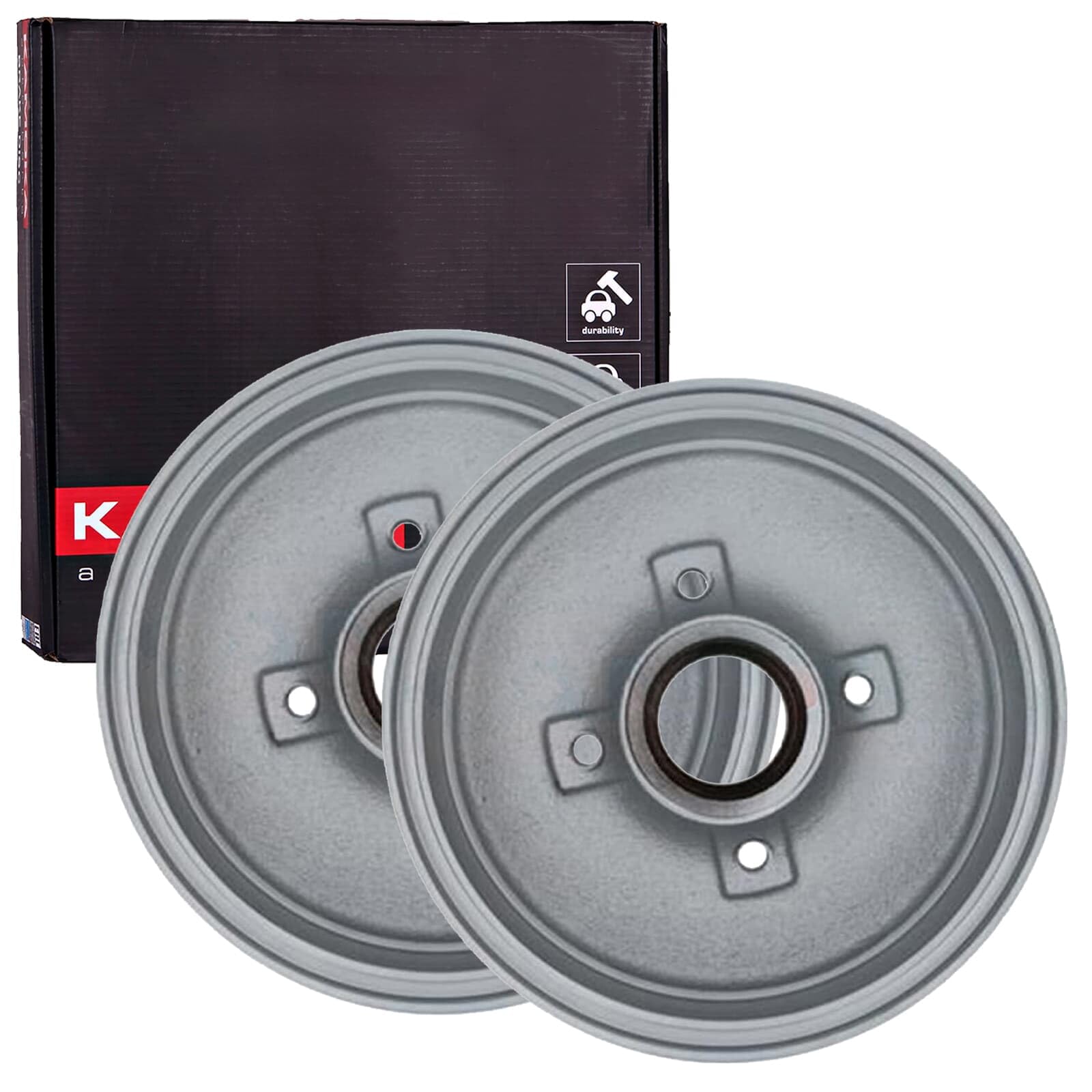 2X Kamoka Bremstrommeln hinten | 2x 104033 Kompatibel mit Corsa C (X01),Corsa C Kasten/schrägheck (X01),Tigra Twintop (X04)