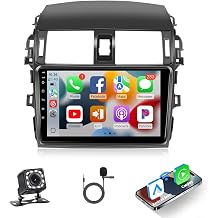 Naifay Fast Boot Linux Car Radio for Toyota Corolla 2009 2010 2011 2012 2013, 9" IPS Touchscreen for Corolla Radio with Wireless Carplay/Android Auto/Bluetooth/FM/Mirrorlink/SWC/Camera/MIC