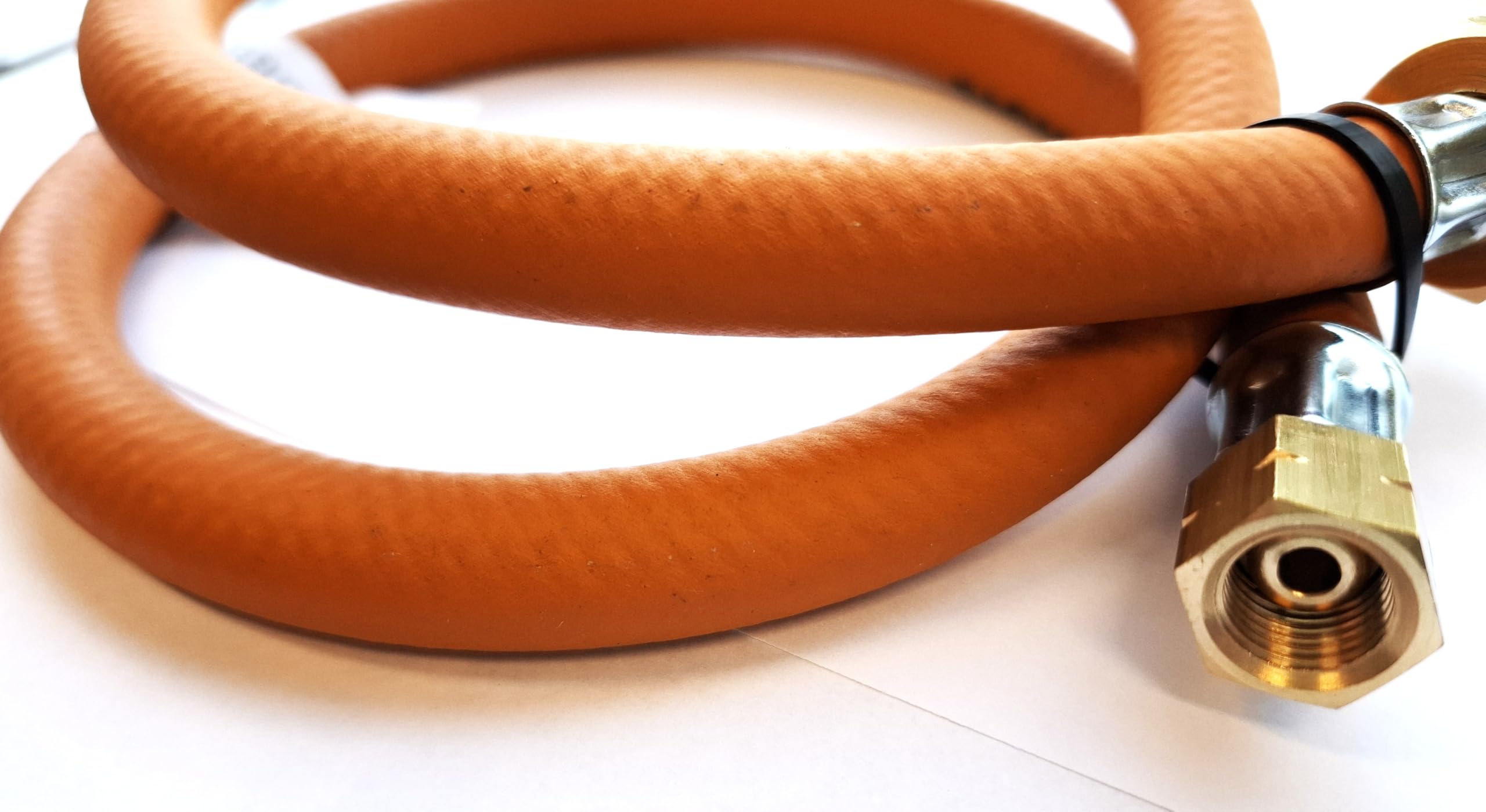 Propan Butan Gasschlauch 100cm (1m) | 30 bar | Ø6.3mm | 3/8" - 3/8" Zoll LKS Anschluß mit Schnellkupplung | bis -30°C | Propangasschlauch | Gas Hose für Gasgrillgeräte
