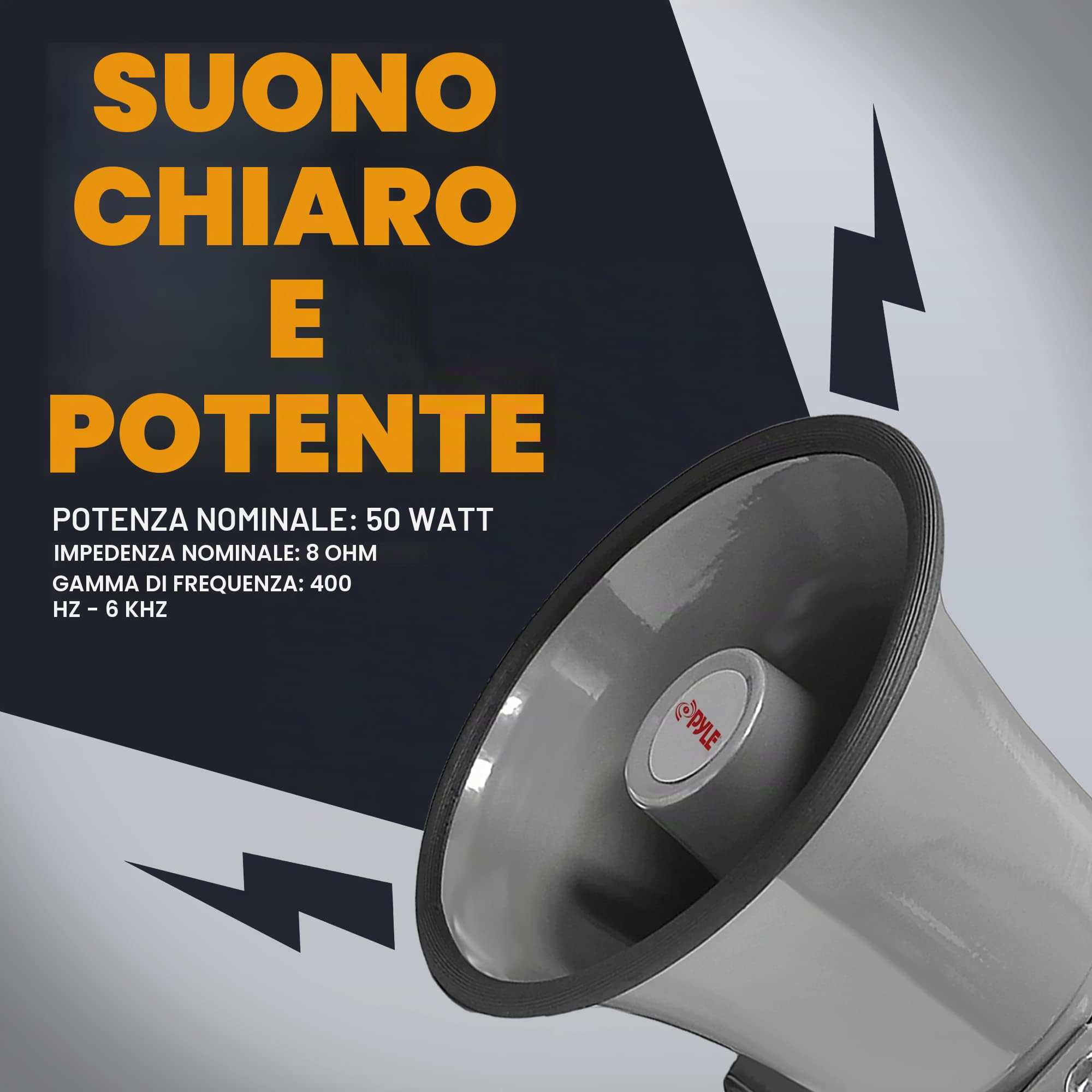 PyleHome PHSP6K - Altoparlante PA da esterno/interno, 50 W, ca. 20 cm