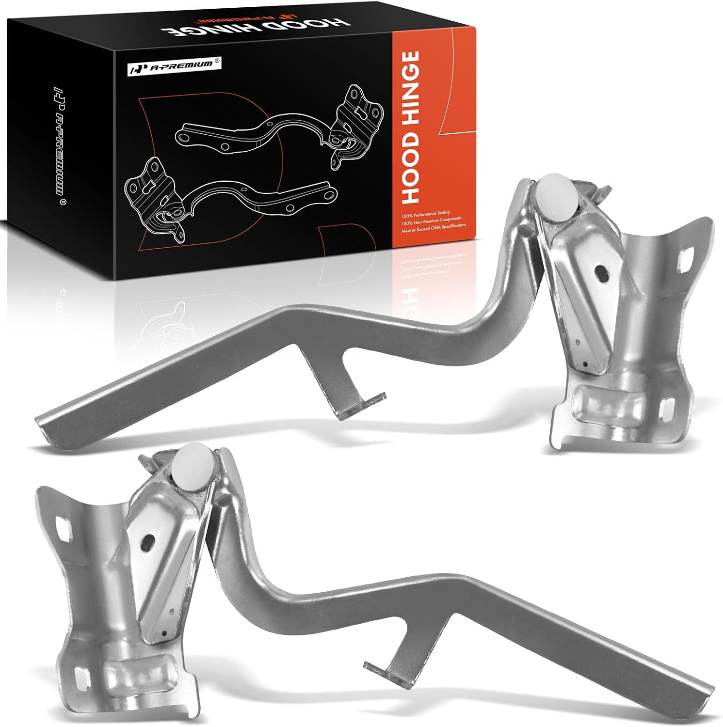 A-Premium Driver and Passenger Hood Hinges Compatible with Nissan Pathfinder 2013-2020 Sport Utility, Set of 2 Front Left and Right Side Hood Hinges, Replace# 654003KA1A, 654013KA1A