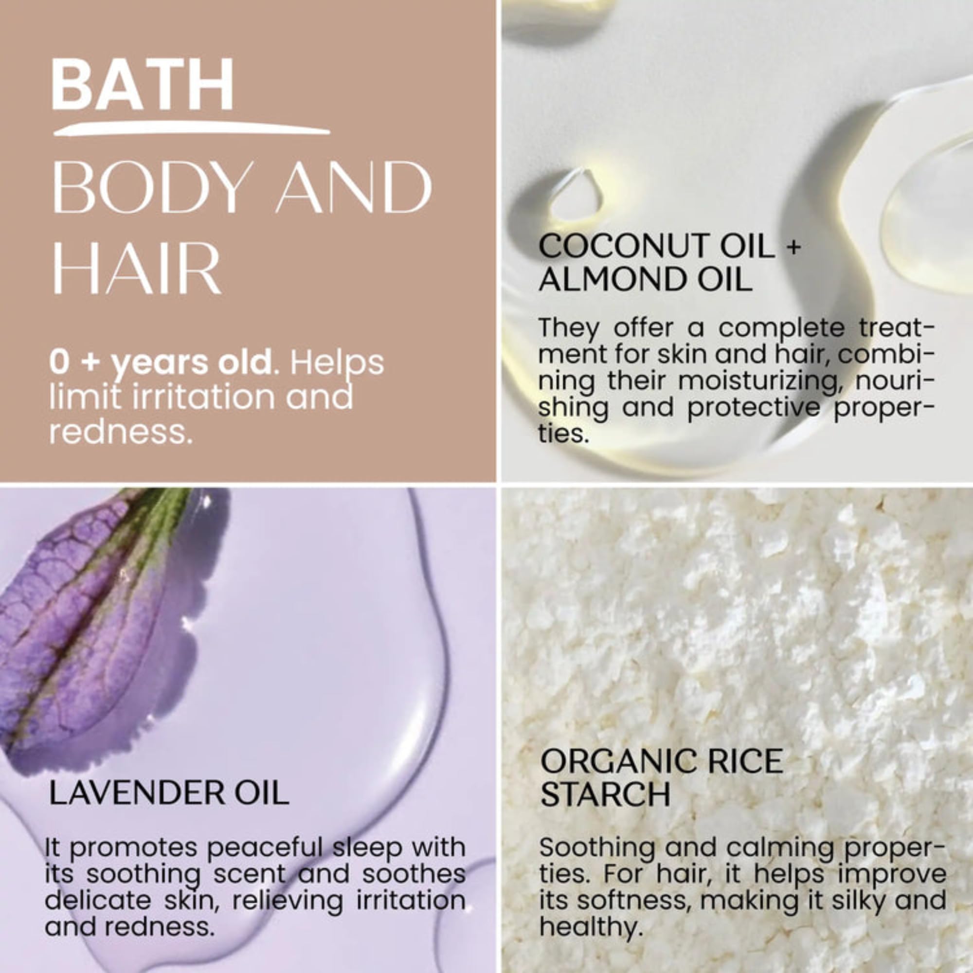 Senso Naturale Baby Hair & Body Wash Soap Bar, Lavender Essential Oil, Natural & Organic, Vegan - Image 4
