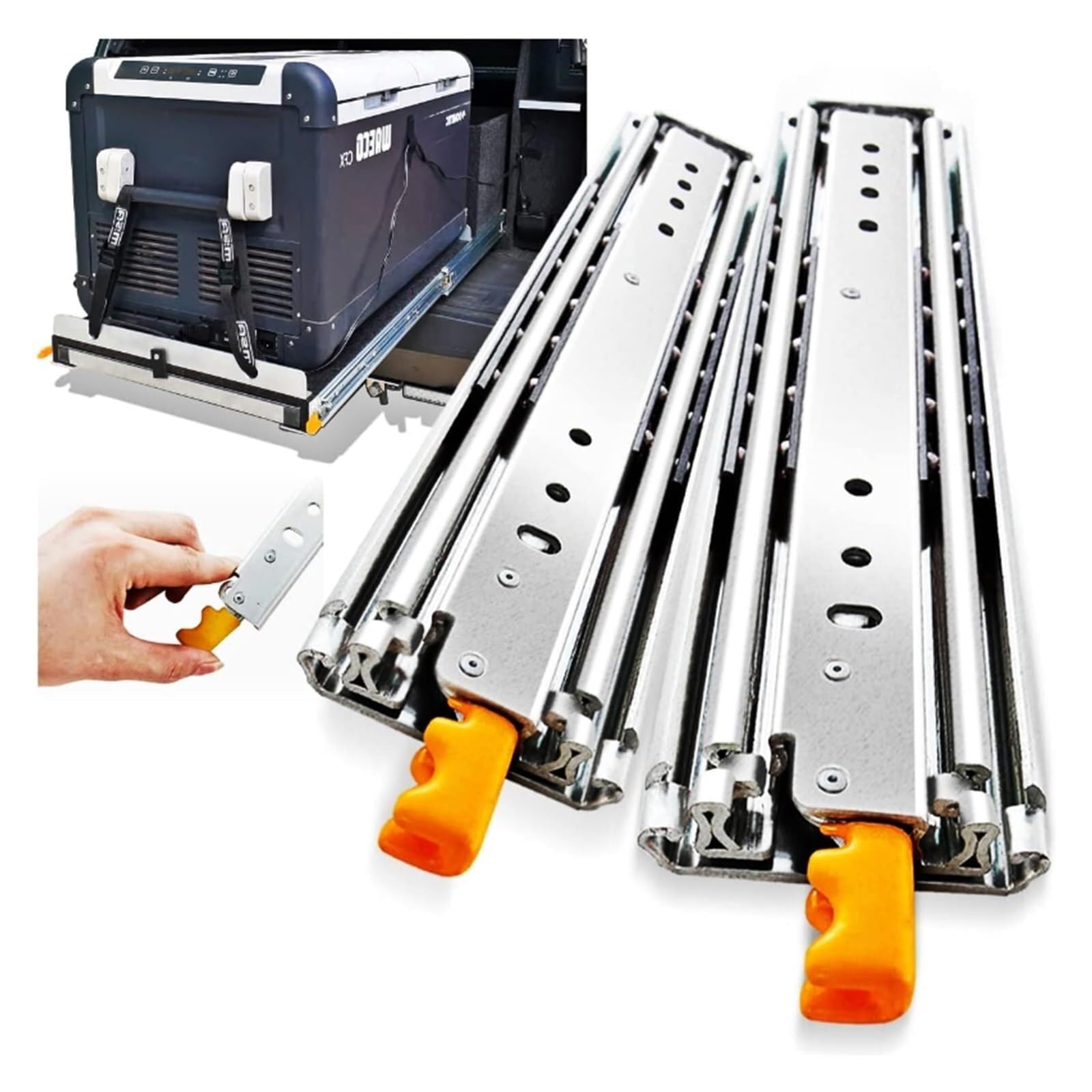 Drawer Runners Heavy Duty Drawer Slides with Lock Function 76mm Ultra High Load Capacity Runners Professional Furniture Hardware(300.0mm(12inch))
