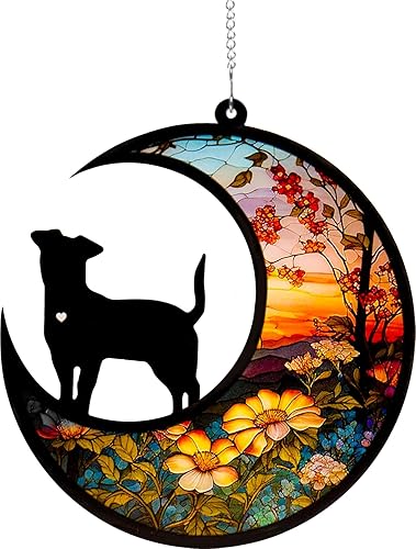 Dog Memorial Suncatcher,Pet Sympathy Gifts,Dog Memorial Gifts for Loss of