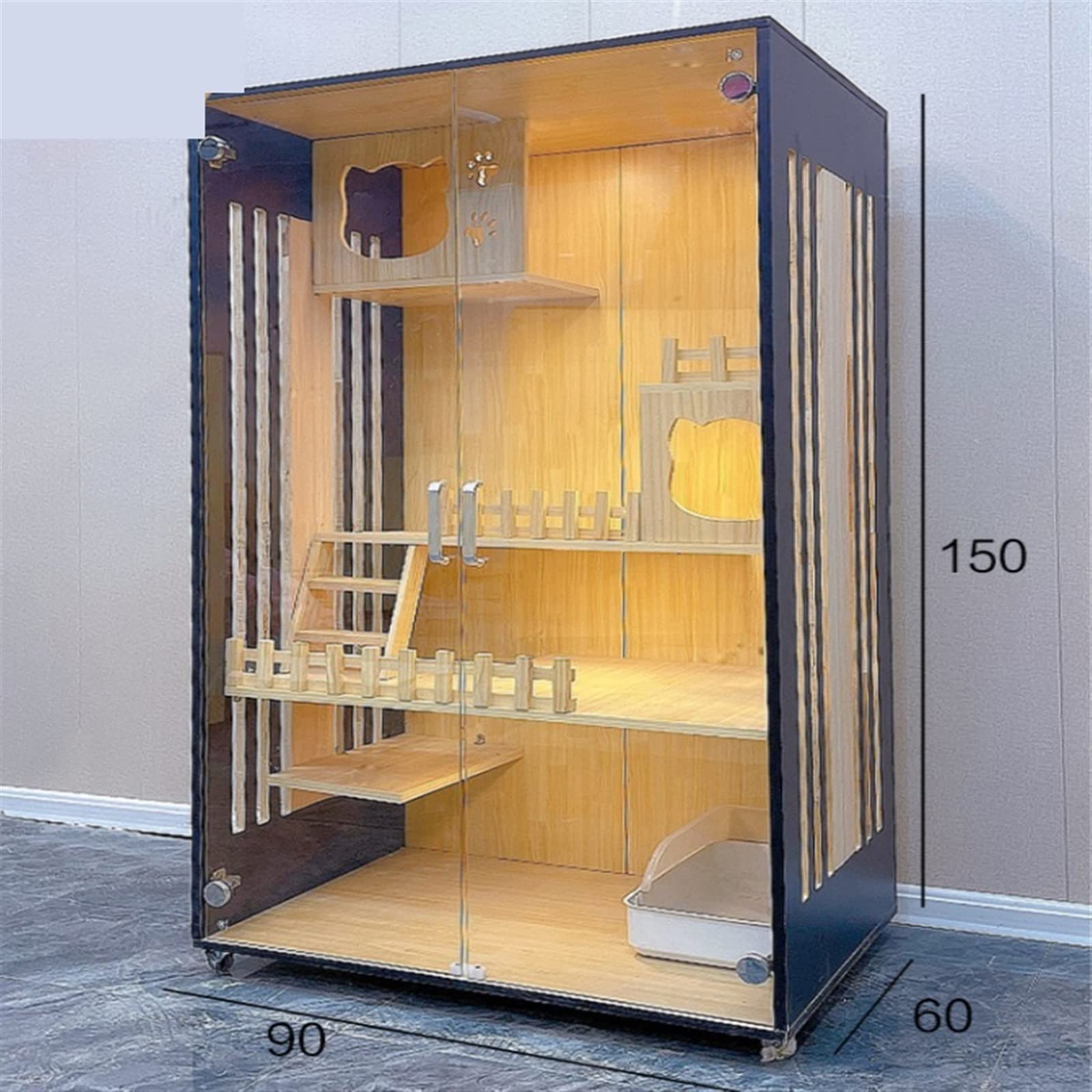 villa per gatti Gabbia for gatti Villa Home for Gabinetto for da interni Cuccia for Per interni