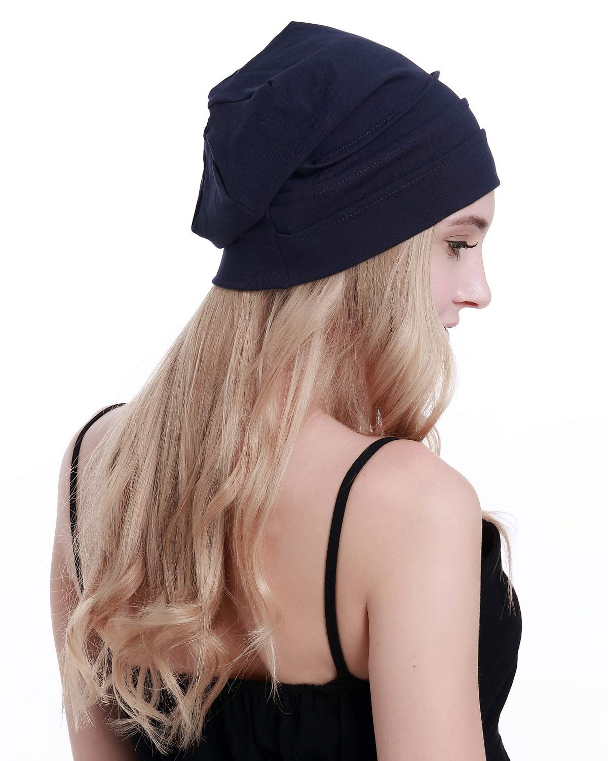 osvyo Copricapo in cotone da chemioterapia, per donne affette da cancro, perdita di capelli, morbido, in confezione sigillata