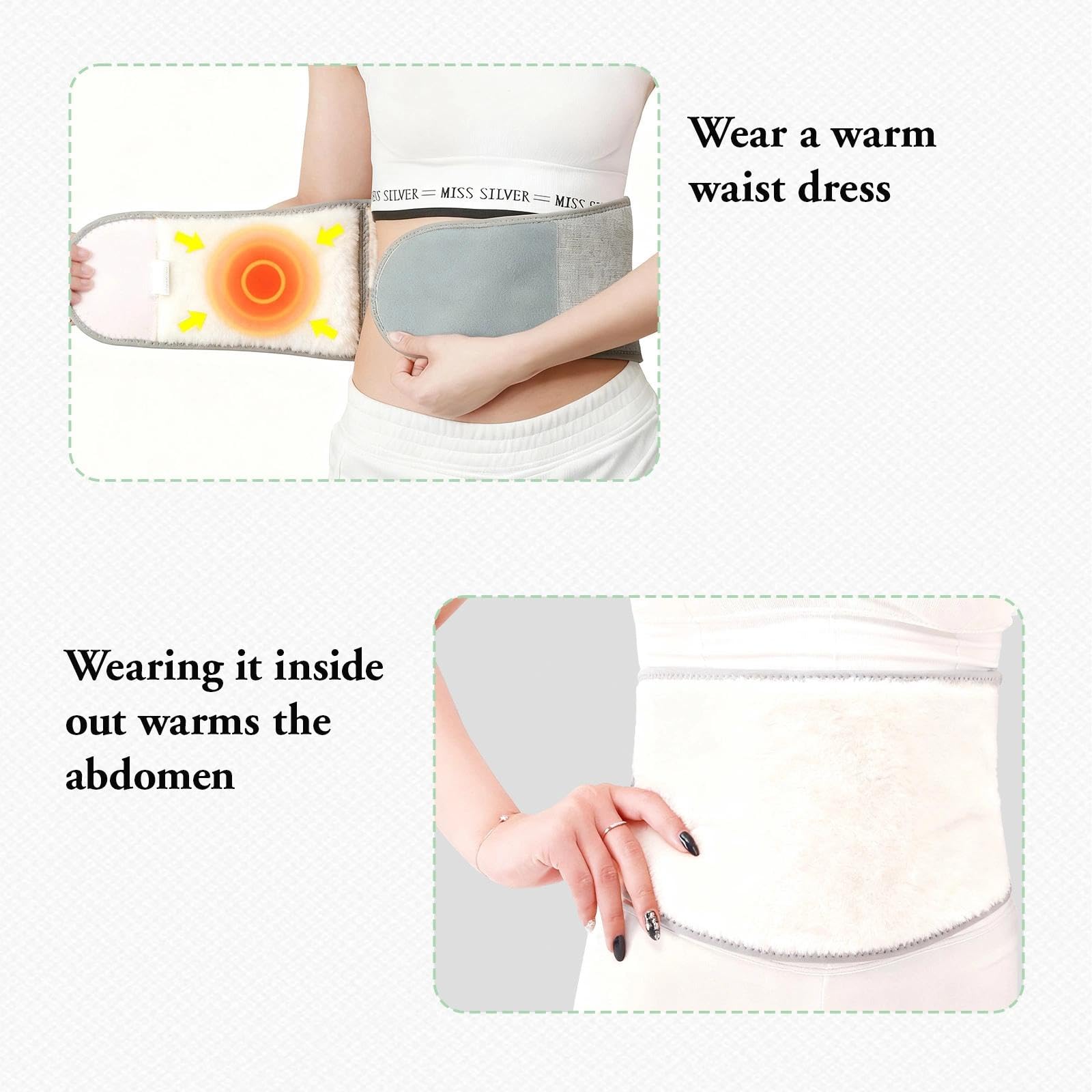 Cinturón Térmico de Lana para Espalda y Lumbar y Vientre con Soporte Ajustable,Fajas Lumbares para Mujer Hombre - Alivio para Dolor de EspaldaAlivio para Dolor de Espalda, Ciática y Hernia Discal (XL)