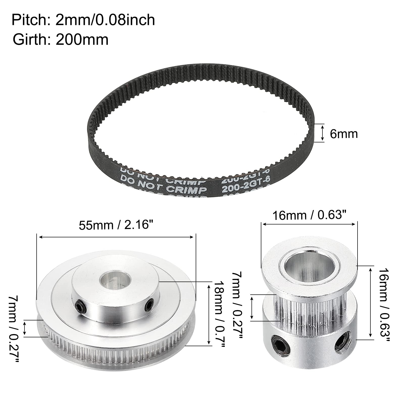 Puleggia Dentata Alluminio 20 Denti Foro 12mm - Per Cinghie Sincrone 10mm, Stampanti 3D E CNC - Foto 9