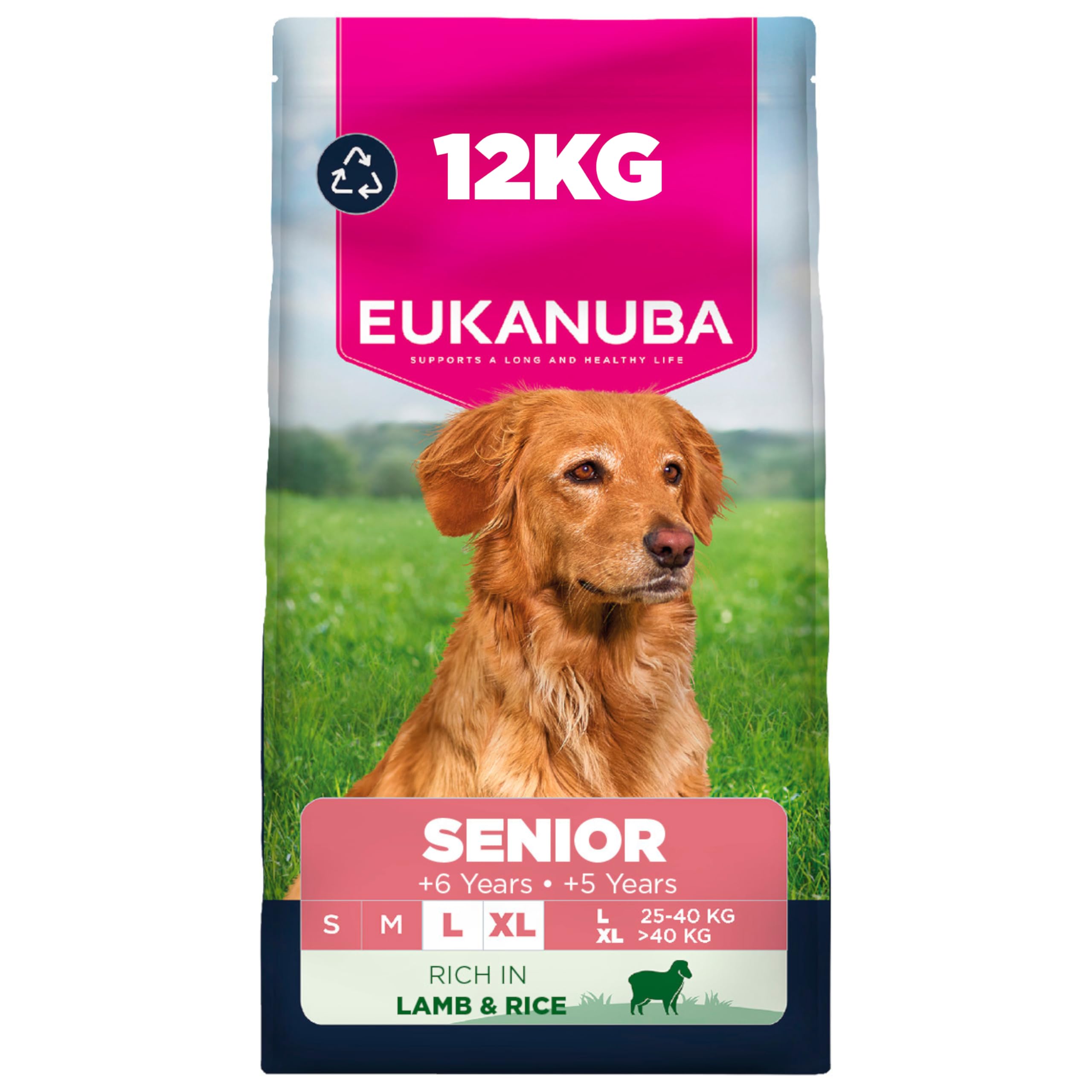 Eukanuba Premium Nutrition Senior Large & Giant Breed Lamb & Rice - 12Kg