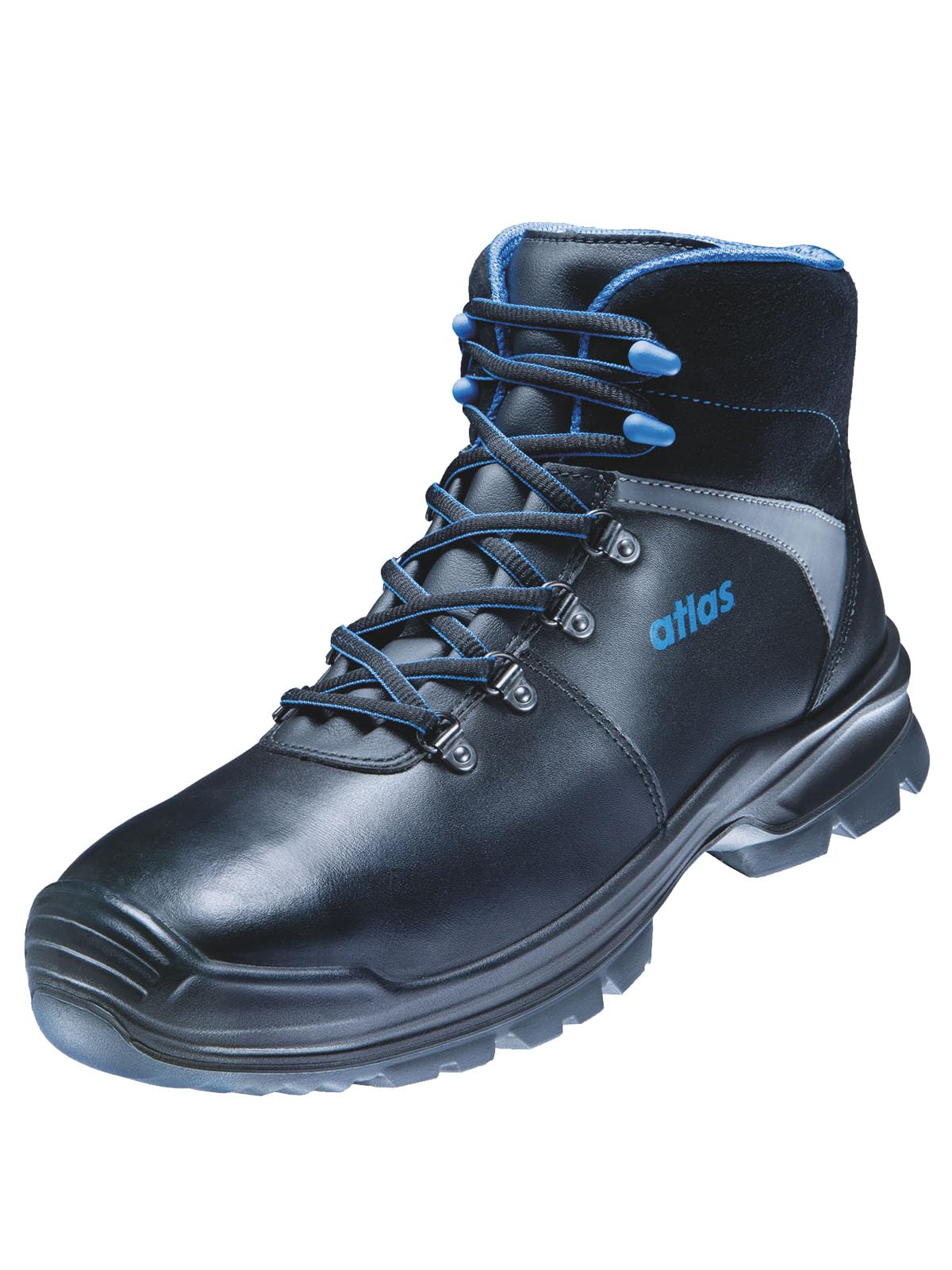Atlas Agrar STX 2.0 buty ochronne S3S, czarne, stalowy nosek, wodoodporna, gładka skóra, bez metalu, czarny, 49 EU