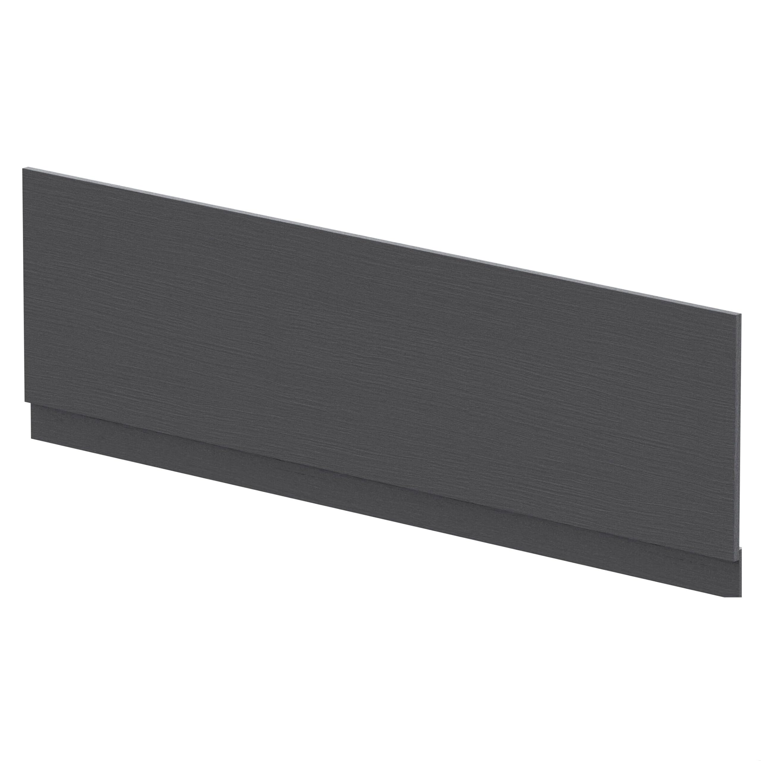 Balterley Wooden Front Bath Panel Covering with Plinth, 1800mm Bath Panel, Straight Front Bathroom Panels for Bathtub, Water Resistant Side Panels for Bathroom Baths and Soaking Tubs (Graphite Grey) — image 1