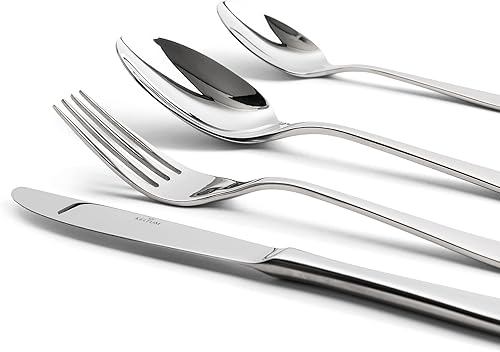 Miniatura 2 de Juego de cubiertos de acero inoxidable pulido de 4 piezas