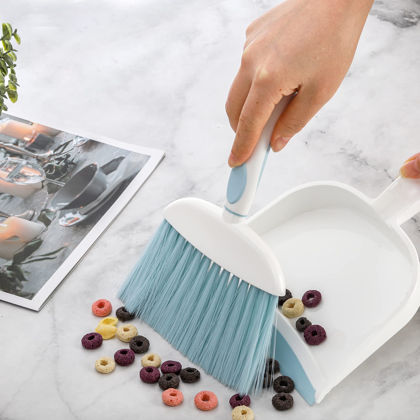 3 Sets Of Mini Dustpan And Brush Cleaner Set Small Portable Hand