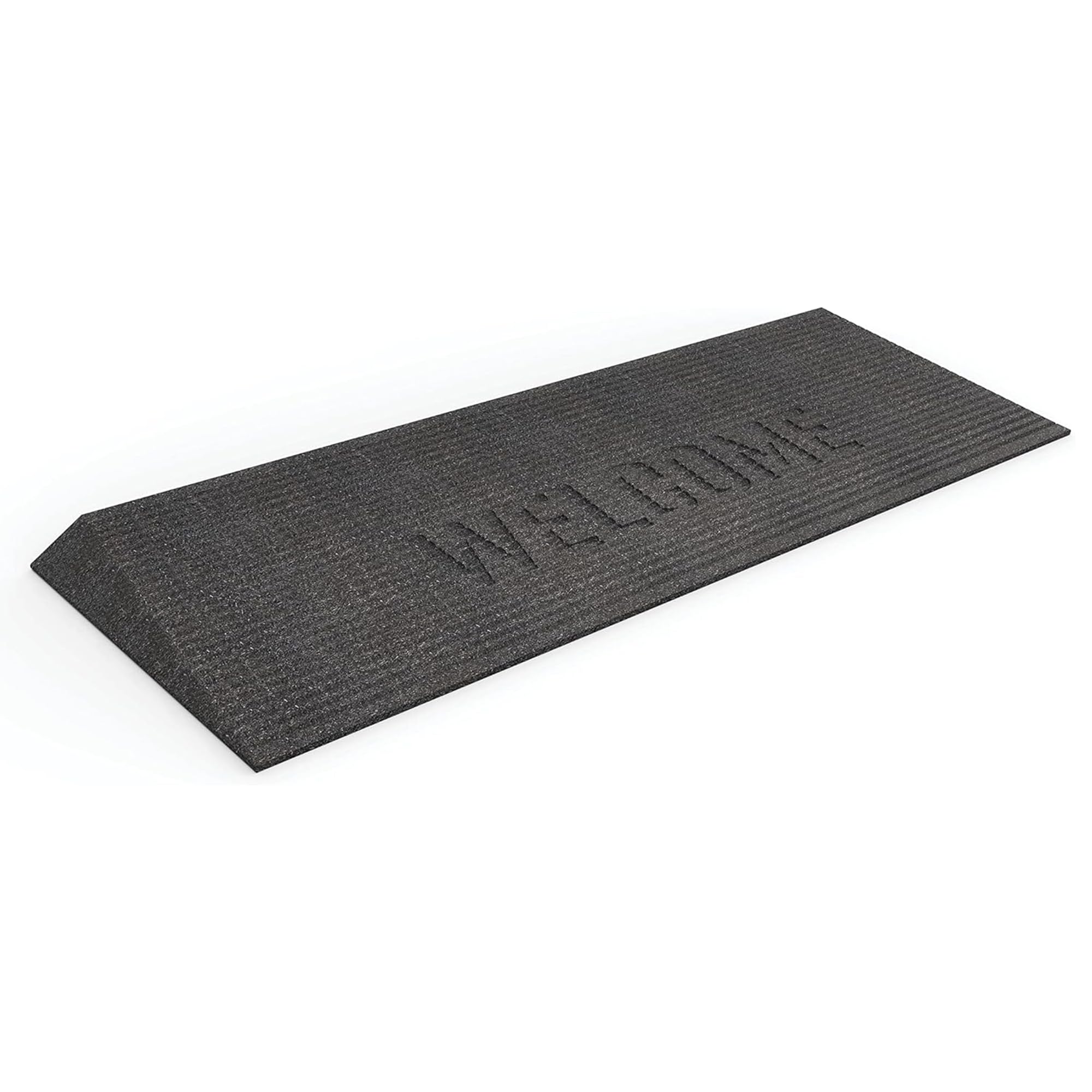EZ-ACCESS TRANSITIONS 1 5 Inch Low Pile Transitional Non Slip Rectangular Rubber Angled Welcome Entry Mat Ideal for