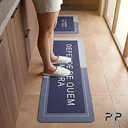 Tapetes antiderrapante p/cozinha grande absorvente | kit com 2 unidades| Magico| 120cm x 60xm (molelo 01)