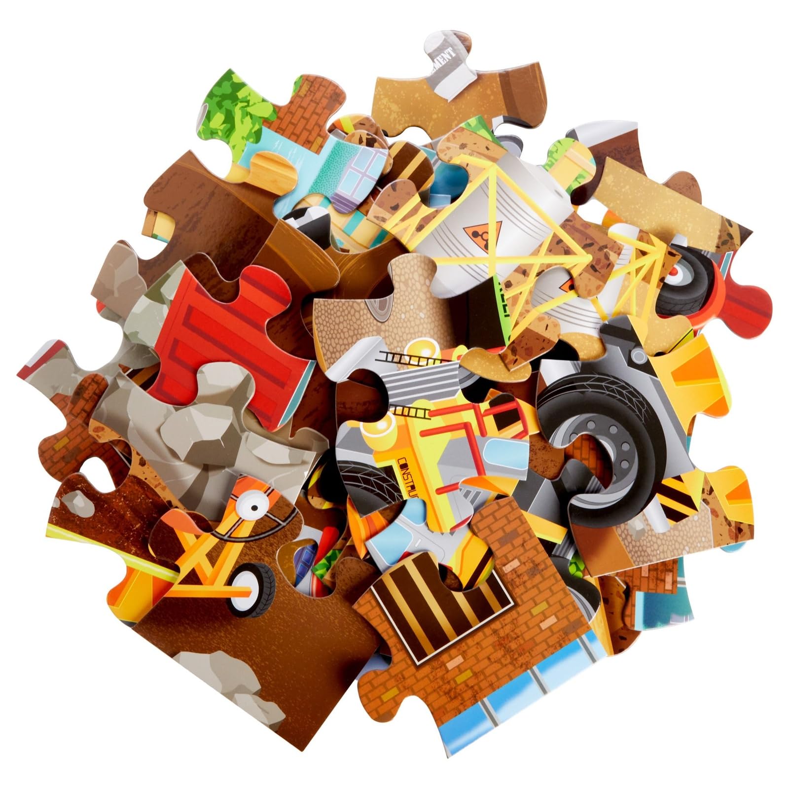 Riesiges Puzzle für Kinder, Bau, 89 x 60 cm, 48 Teile